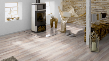 F10 OAK PLANE-MARKED GREY WHITE - Laminate flooring with wood effect by Ter Hürne - view 3